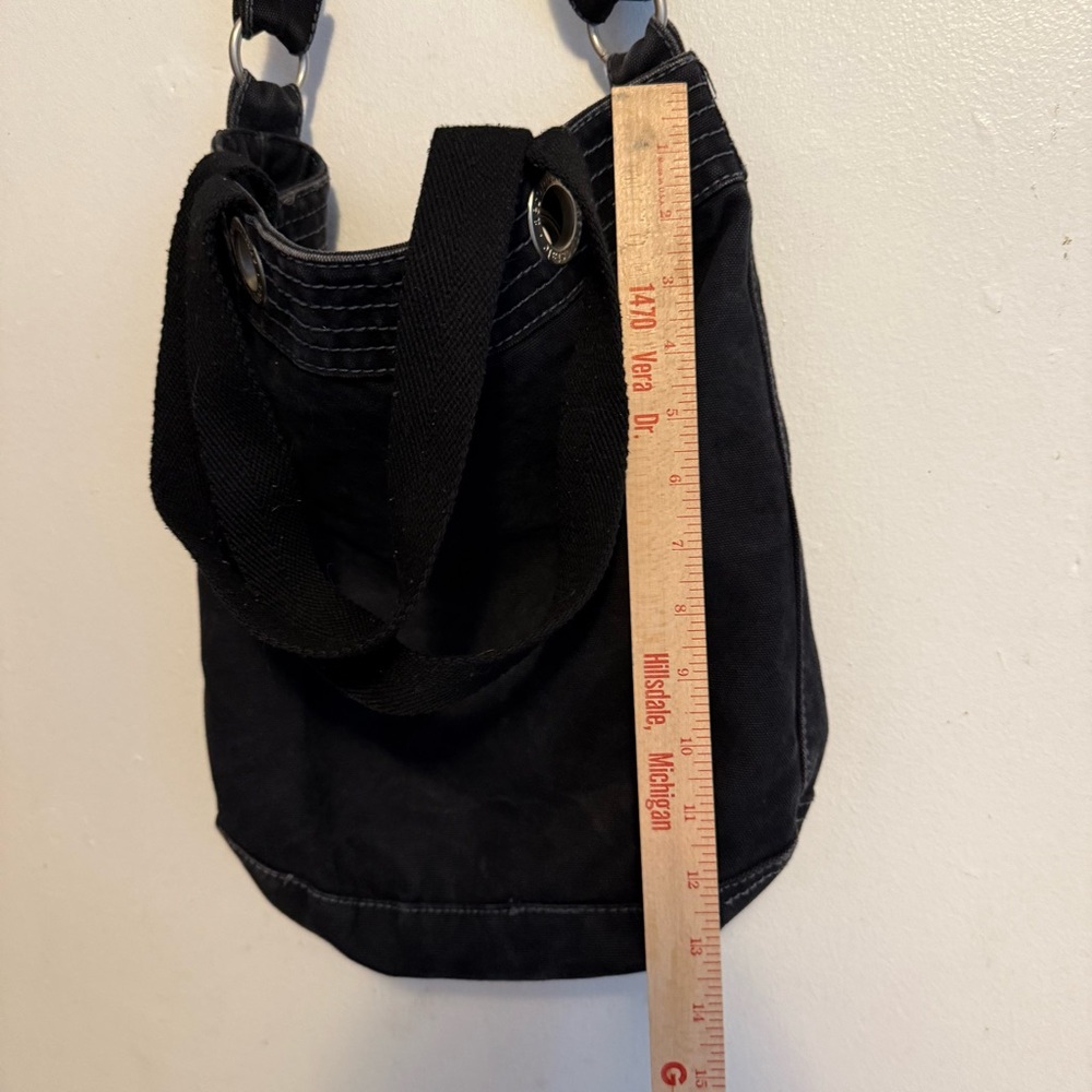 Aeropostale Black Shoulder Bag with Adjustable Strap Hand Bag - Picture 11 of 11